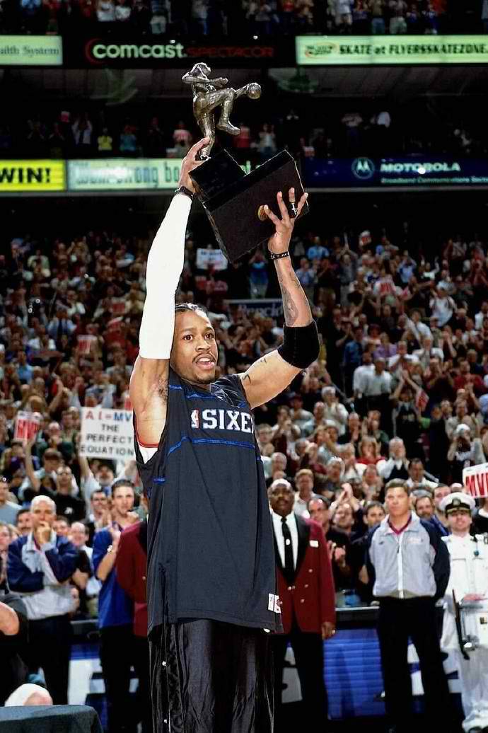 2001年NBA历史最矮的MVP诞生：艾佛森