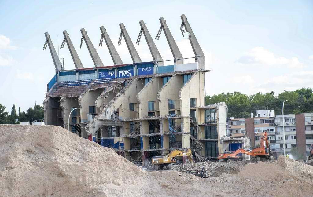 马德里竞技前主场卡尔德隆球场被拆除