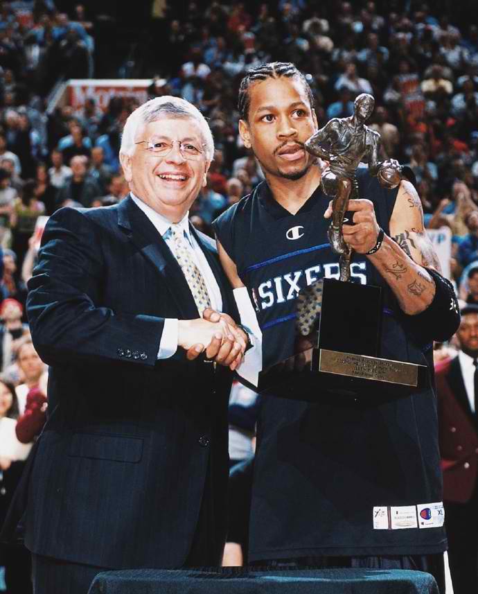 2001年NBA历史最矮的MVP诞生：艾佛森