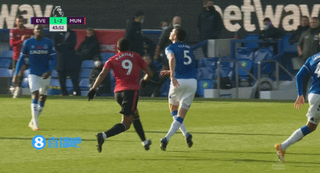 埃弗顿1:3曼联 图集