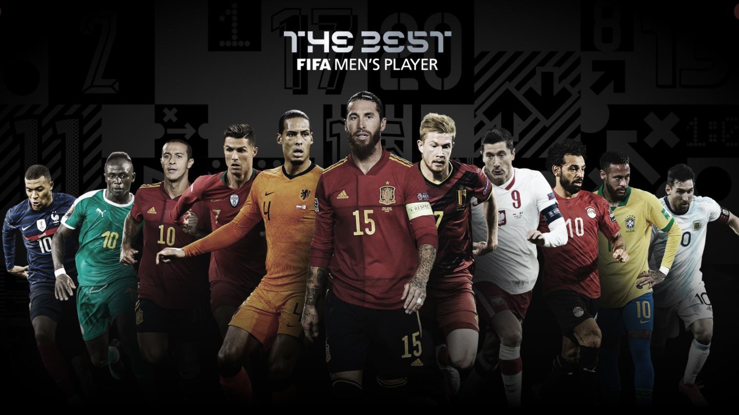 FIFA公布2020年度最佳球员、教练、门将等奖项，梅西、C罗、莱万等人入选
