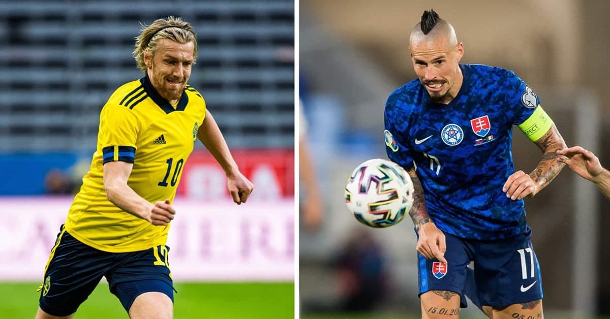 欧洲杯小组赛瑞典vs斯洛伐克，双方中场大将的斗法成为焦点